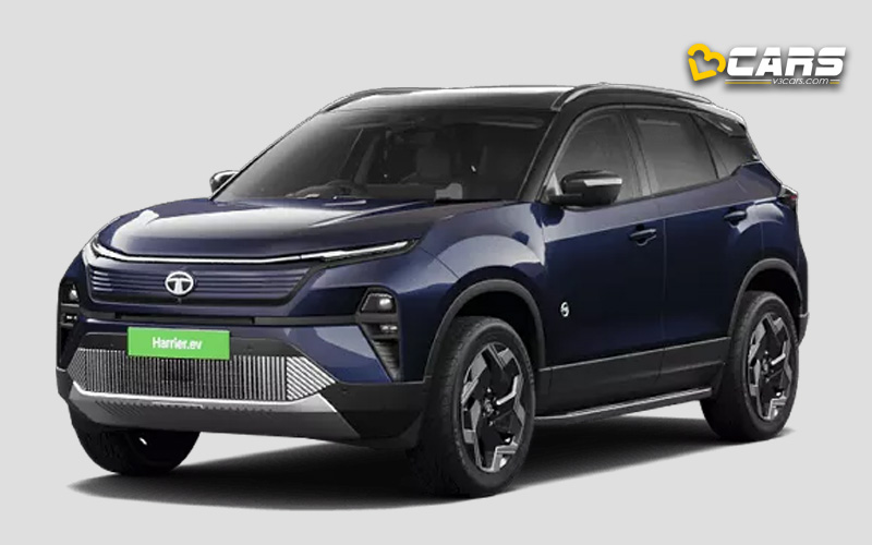 2025 tata harrier ev colour options variant wise